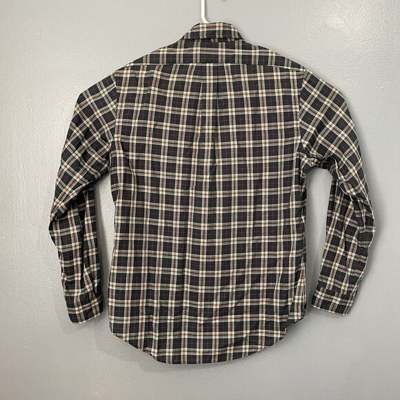 Ralph Lauren Casual Shirt Men Medium Button Down Blue Plaid Pink Pony Custom Fit - Picture 7 of 10